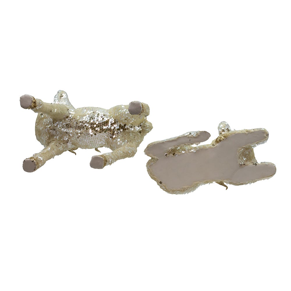 Kurt Adler Gold Standing and Lying Deer Table Pieces